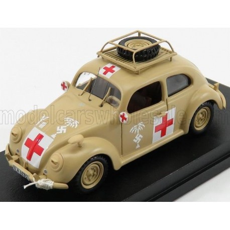 Volkswagen Beetle Ambulande Afrika Korps 1941 Military Beige Rio Models 4525