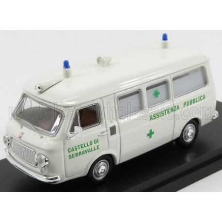 Fiat 238 Ambulance Croix Verte White Rio Models 414105