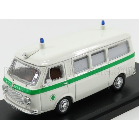 Fiat 238 Ambulance Croix Verte Lugano - Svizzera White and Green Rio Models 414111