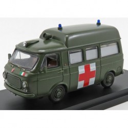 Fiat 238 Van Tetto Alto Ambulance militaire 1970 Military Green Rio Models 4625