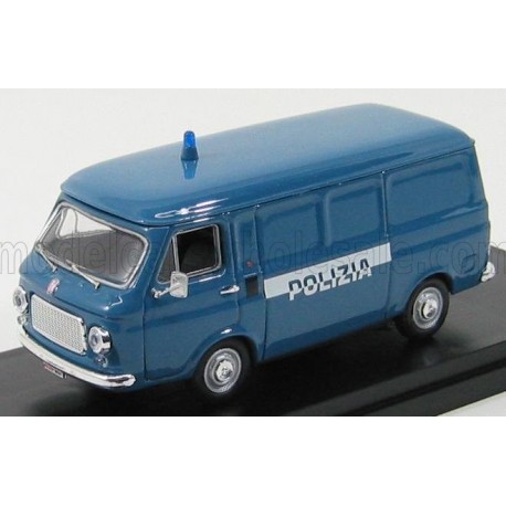 Fiat 238 Van Police 1974 Blue Rio Models 4297