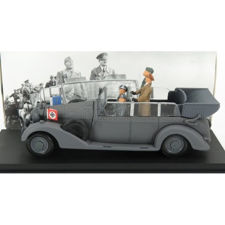 Mercedes Benz Operation Barbarossa Summer with figures of Hitler and Mussolini 1941 Military Grey Rio Models UAN208