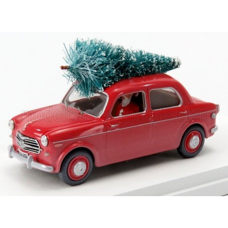 Fiat 1100/103 - Christmas Edition 2020 - With Figure Santa Claus 1954 Red Rio Models 4637/P