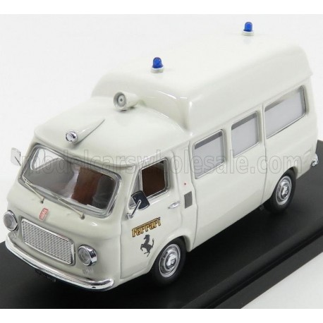 Fiat 238 Ambulance Tetto Alto Ferrari Fiorano 1972 White Rio Models 4555
