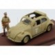 Volkswagen Beetle Africa Korps with Rommel and Driver Figure 1941 Military Sand Rio Models 4478/P