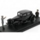 Alfa Romeo 6C 1750 - Mussolini Personal Car - Visita a predappio Casa Natale with figures 1930 Black Rio Models CAR011/2