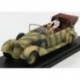 Mercedes Benz 770 Africa Korps Mimetic Car With figures Rommel and Driver 1941 Military Green Rio Models 4575-P