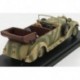 Mercedes Benz 770 Africa Korps Mimetic Car With figures Rommel and Driver 1941 Military Green Rio Models 4575-P