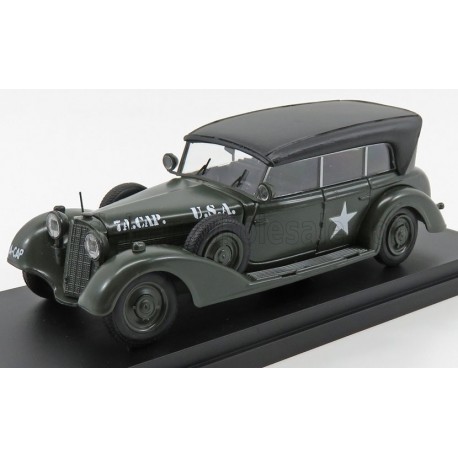 Mercedes Benz 770W Cabriolet Closed USA Army 1945 Military Green and Black Rio Models 4623