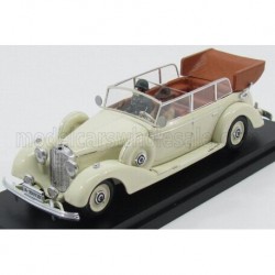 Mercedes Benz 770K Cabriolet whith figures Eva Braun and SS Military Guard - Hitler's Wife 1938 White Rio Models 4490/P
