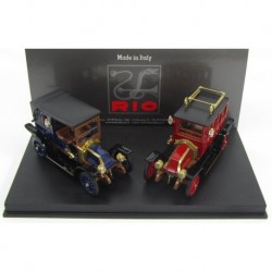 Renault - Set - Tipo X + AG 1907 1907 Blue Red Black Rio Models 4456/D