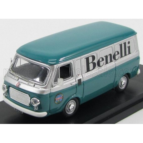 Fiat 238 Van Benelli Transport motorcycle 1970 Green Grey Rio Models 4381