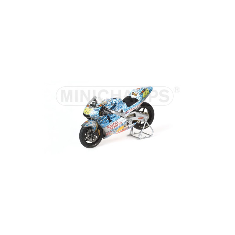 Miniature Moto Minichamps 1/12 – Honda NSR 500 Rossi – Version Dirty Mugello 2001