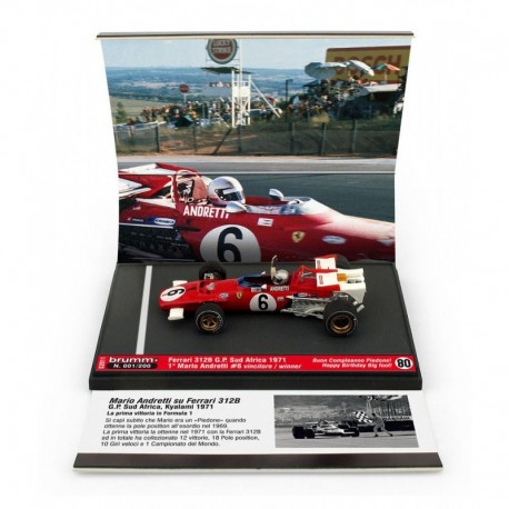 Ferrari 312B 6 F1 Winner Afrique du Sud Kyalami 1971 1st Win Mario Andretti Brumm S2011