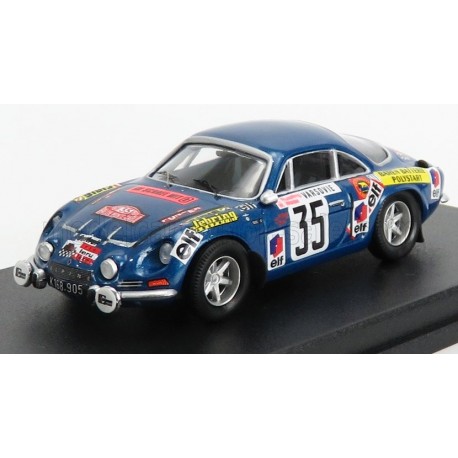 Alpine Renault A110 with jack 35 Rallye Monte Carlo 1973 K. Russling - W. Weiss Trofeu TRORRFR22