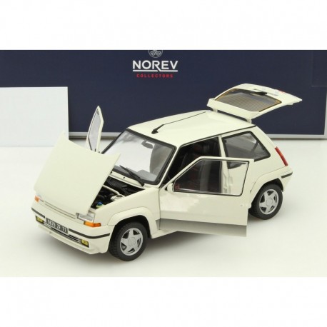 Renault 5 GT Turbo Phase II 1989 Panda White Norev 185206