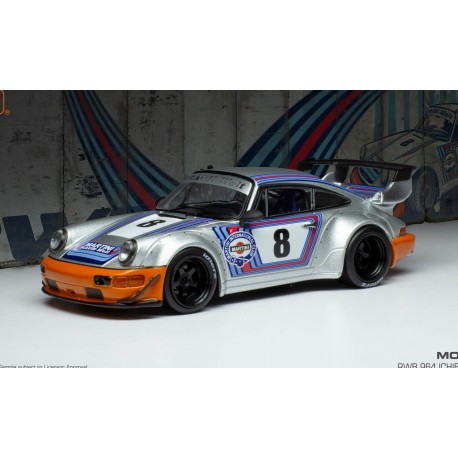 Porsche 964 RWB Silver IXO MOC307