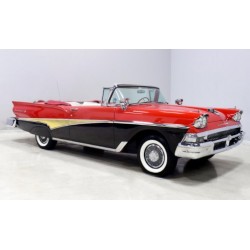 Ford Fairlane 500 Convertible Canopy Opened 1958 Red Black Sunstar SUN5264