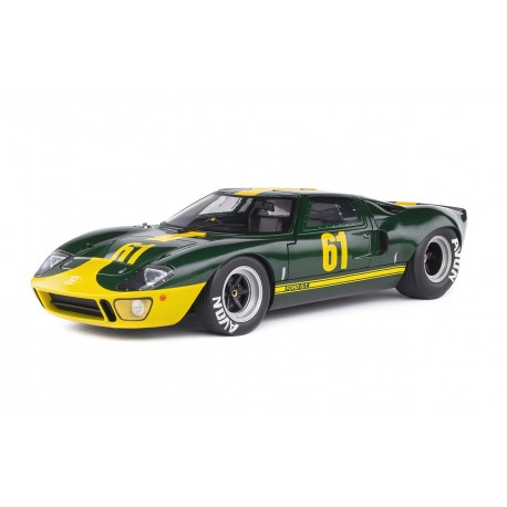 Ford GT40 MKI 1968 Green Racing Custom Solido S1803004