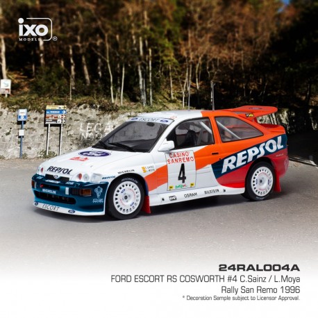 Ford Escort RS 4 Rallye de San Remo 1996 Sainz Moya IXO 24RAL004A 1/24