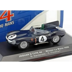 Jaguar D-Type 4 Victoire 24 Heures du Mans 1956 IXO LM1956