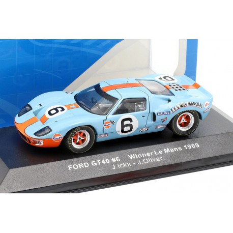 Ford GT40 6 Winner 24 Heures du Mans 1969 IXO LM1969