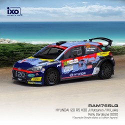 Hyundai i20 R5 30 Rallye de Sardaigne 2020 J. Huttunen - M. Lukka IXO RAM765