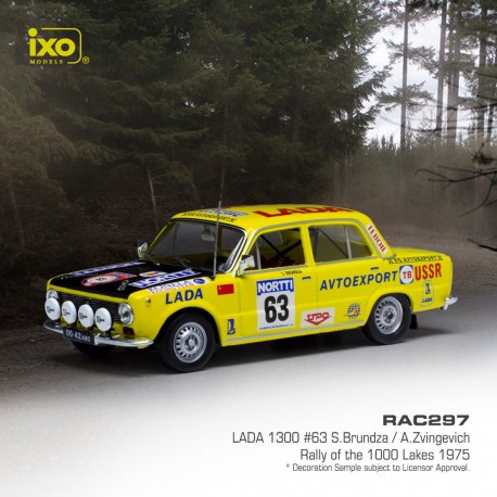 Lada 1300 63 Rallye de Finlande 1975 Brundza Zvingevich IXO RAC297