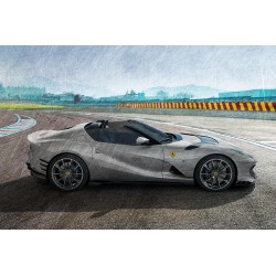 Ferrari 812 Competizione A Grigio Coburn Looksmart LS531C