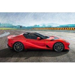 Ferrari 812 Competizione A Rosso Corsa Looksmart LS531B