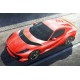 Ferrari 812 Competizione Rosso Scuderia with Yellow lines Looksmart LS530E