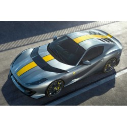 Ferrari 812 Competizione Grigio Coburn with Yellow livery Looksmart LS530A