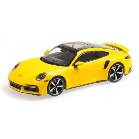 Porsche 911 Type 992 Turbo S 2020 Yellow Minichamps 155069071