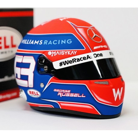 Casque Helmet 1/2 George Russell F1 2021 Bell