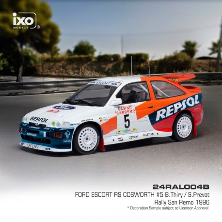 Ford Escort RS 5 Rallye de San Remo 1996 Thiry Prevost IXO 24RAL004B 1/24