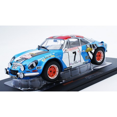 Alpine Renault A110 7 Rallye Tour de Corse 1973 Therier - Callewaert IXO 18RMC062D