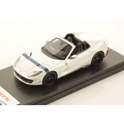 Ferrari 812 GTS Bianco Italia with Blue livery Looksmart LS516H