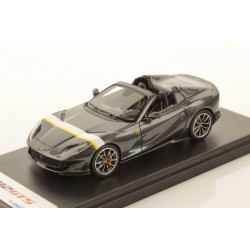 Ferrari 812 GTS Grigio Silverstone with White Yellow livery Looksmart LS516I