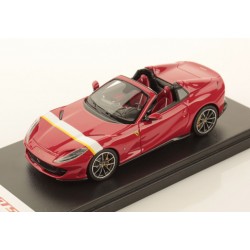 Ferrari 812 GTS Rosso Corsa with Yellow livery Looksmart LS516K