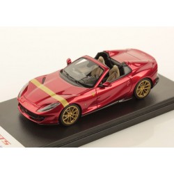 Ferrari 812 GTS Rosso Fuoco with Gold livery Looksmart LS516N