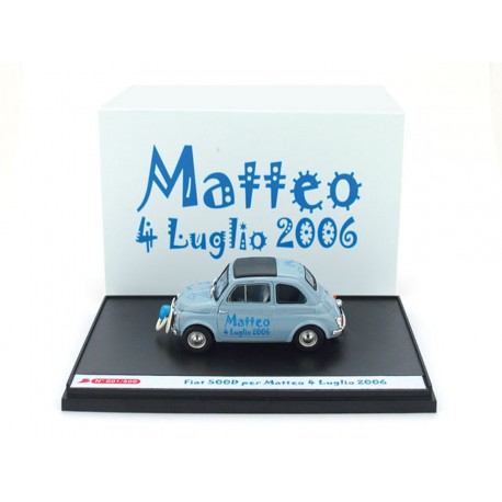 Fiat 500D Matteo 4 Luglio 2006 1960 Blue Brumm S07/01
