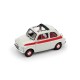 Fiat Nuova 500D Closed 1959 White Red Brumm R603