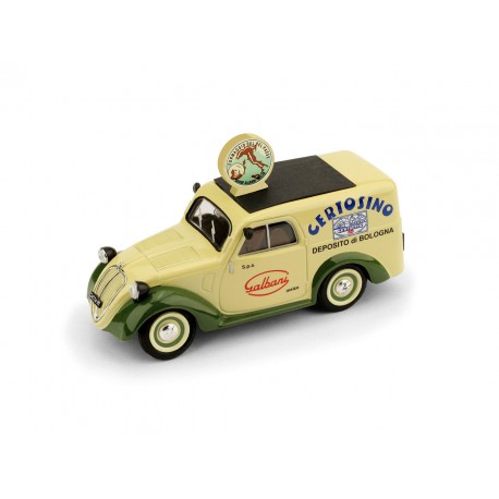 Fiat 500B Galbani 1950 Cream Green Brumm R554