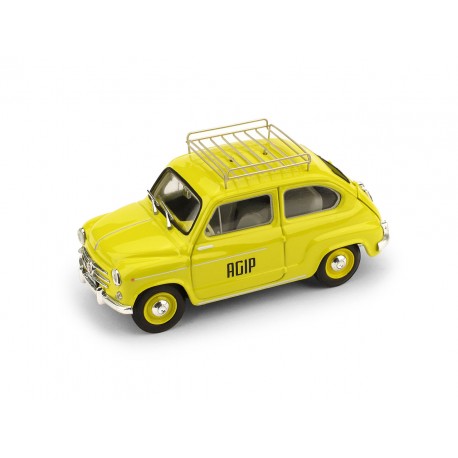 Fiat 600D Agip 1960 Yellow Brumm R543