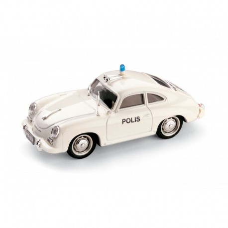 Porsche 356 Police Finlande 1952 White Brumm R198F