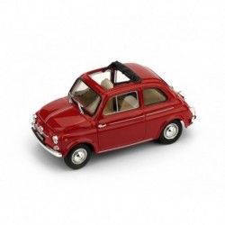 Fiat Nuova 500D Open 1960 Red Brumm R404-01-UPD