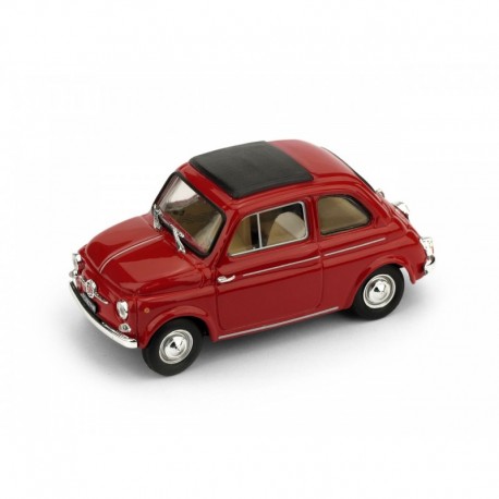 Fiat Nuova 500D Closed 1960 Red Brumm R405-01-UPD