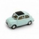 Fiat Nuova 500D Closed 1960 Light Blue Brumm R405-06-UPD