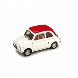 Fiat 500 595 Abarth 1964 White Red Brumm R407