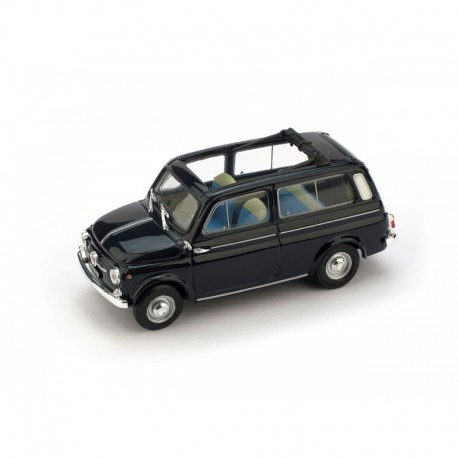 Fiat 500 Giardiniera Open 1960 Blue Brumm R424-06